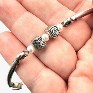 Brighton Womens Necklace Silver Pearl 16 Inch Choker Necklace